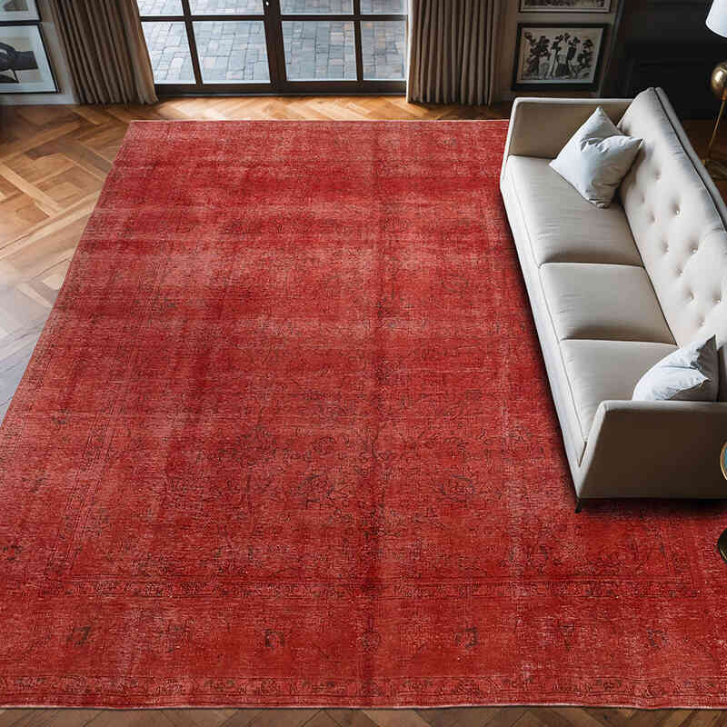 Alfombra Turca Vintage Sobre-teñida - 316 cm x 380 cm - K0066939