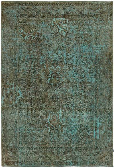Over-dyed Vintage Hand-Knotted Oriental Rug - 8'  x 11' 3" (96 in. x 135 in.)