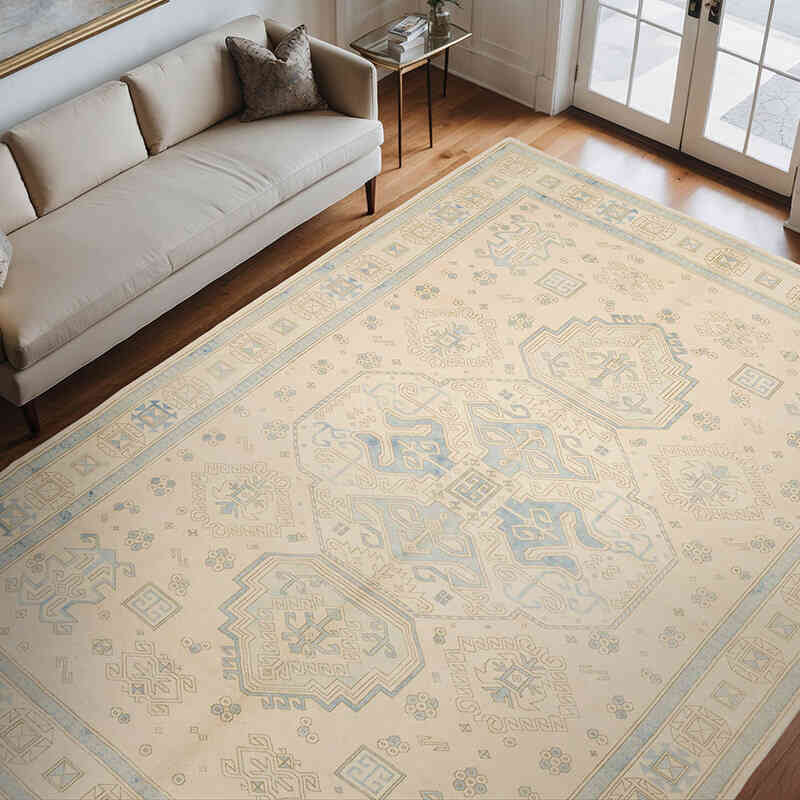 Vintage Hand-Knotted Oriental Rug - 8' 8" x 11' 5" (104" x 137") - K0066948