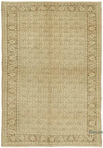 Vintage Hand-Knotted Oriental Rug - 6' 9" x 9' 10" (81" x 118")