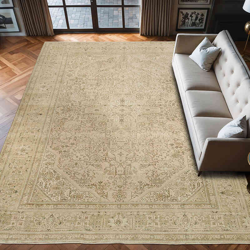 El Dokuma Vintage Halı - 290 cm x 385 cm - K0066963