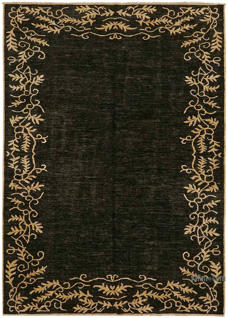 Boyalı El Dokuma Vintage Halı - 213 cm x 298 cm - K0066969