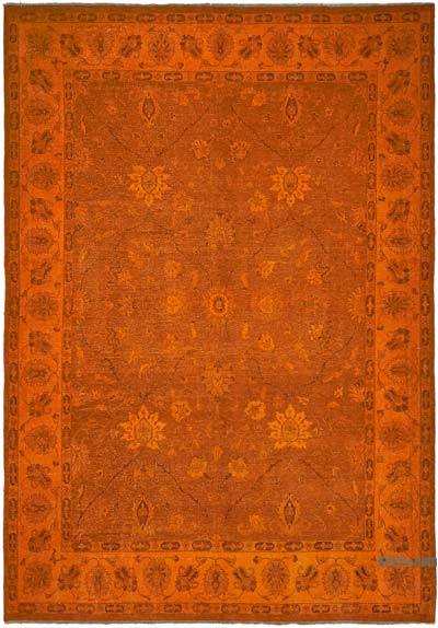 Over-dyed Vintage Hand-Knotted Oriental Rug - 8' 9" x 12' 2" (105 in. x 146 in.)
