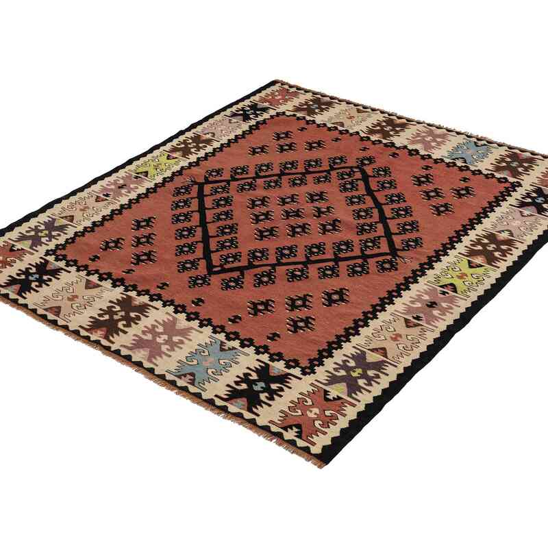 Vintage Sharkoy Kilim Rug - 4' 2" x 4' 9" (50" x 57") - K0067008