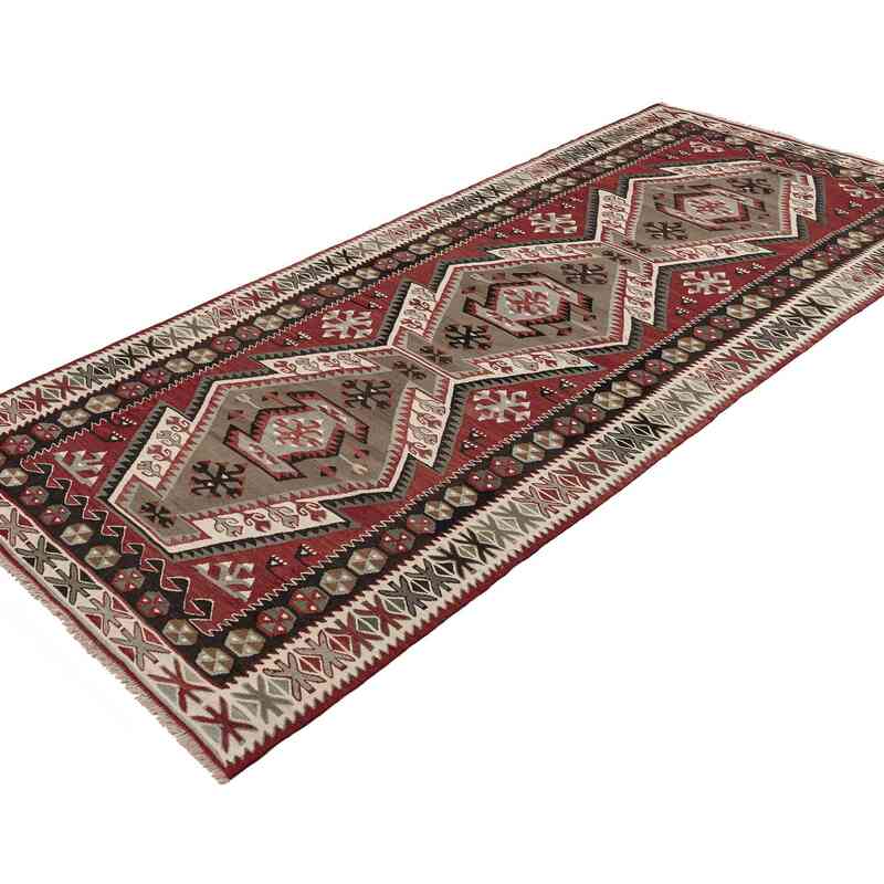 Vintage Adana Kilim Rug - 3' 10" x 8' 9" (46" x 105") - K0067019