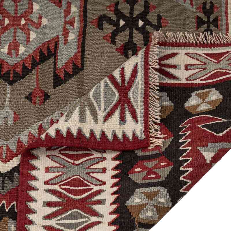 Vintage Adana Kilim Rug - 3' 10" x 8' 9" (46" x 105") - K0067019