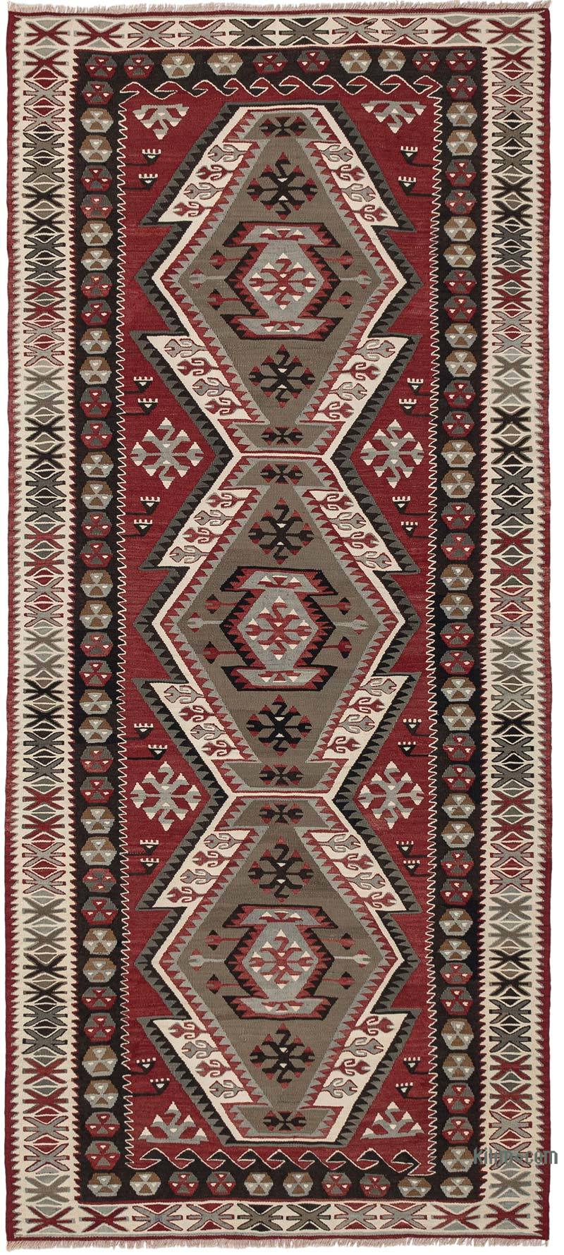 Vintage Adana Kilim Rug - 3' 10" x 8' 9" (46" x 105") - K0067019