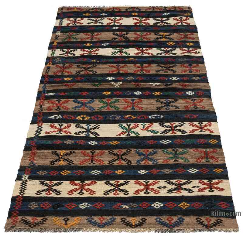 Vintage Malatya Kilim Runner - 2' 6" x 6' 5" (30" x 77") - K0067021