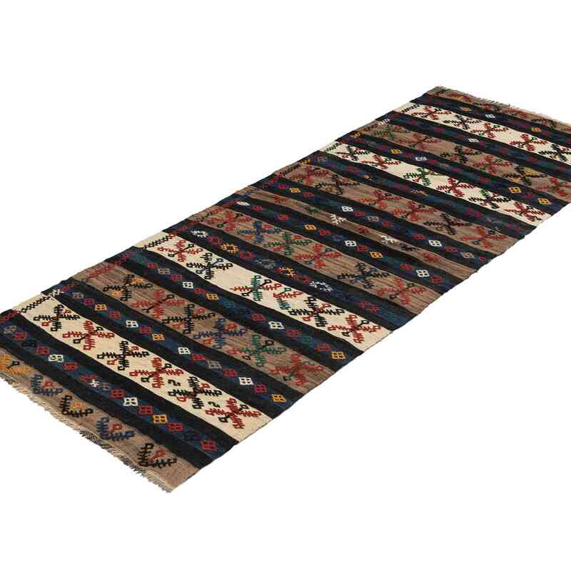 Vintage Malatya Kilim Runner - 2' 6" x 6' 5" (30" x 77") - K0067021