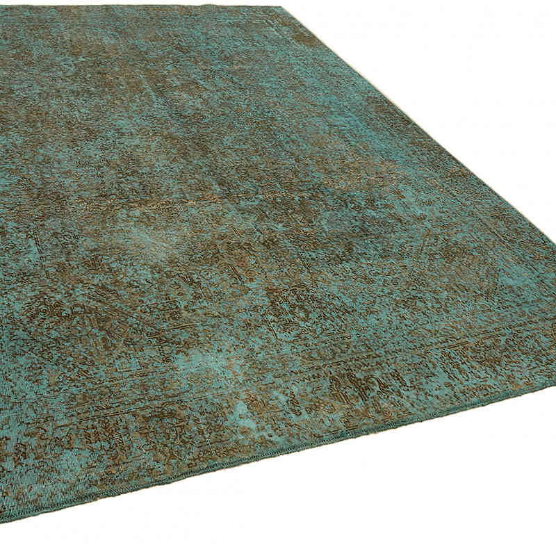 Over-dyed Vintage Hand-Knotted Oriental Rug - 7' 7" x 10' 6" (91" x 126") - K0067251