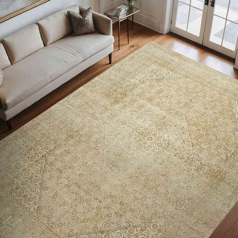Vintage Hand-Knotted Oriental Rug - 8' 2" x 11' 1" (98" x 133") - K0067271