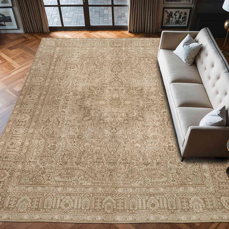 Alfombra Oriental Vintage Anudada a Mano - 293 cm x 386 cm - K0067277
