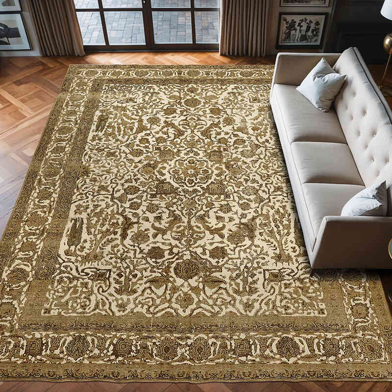 Alfombra Oriental Vintage Anudada a Mano - 284 cm x 380 cm - K0067293