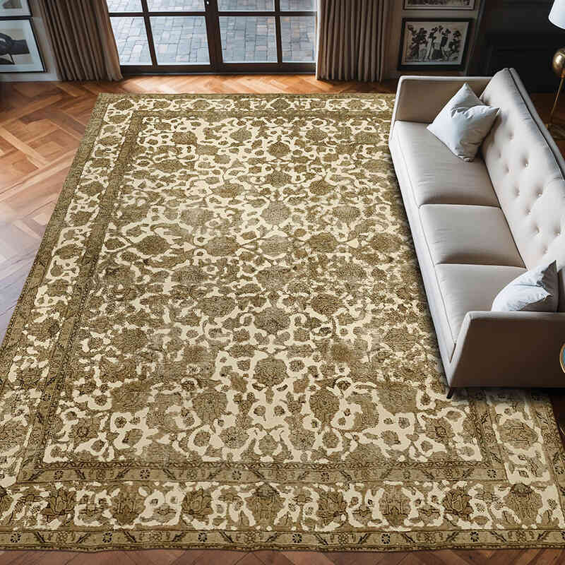 Vintage Hand-Knotted Oriental Rug - 9' 9" x 13' 1" (117" x 157") - K0067294