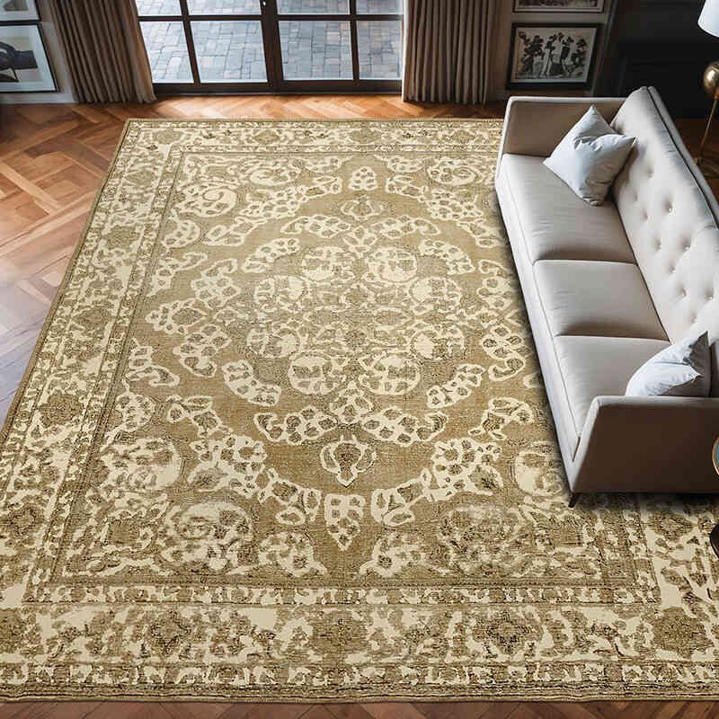 Alfombra Oriental Vintage Anudada a Mano - 286 cm x 374 cm - K0067298