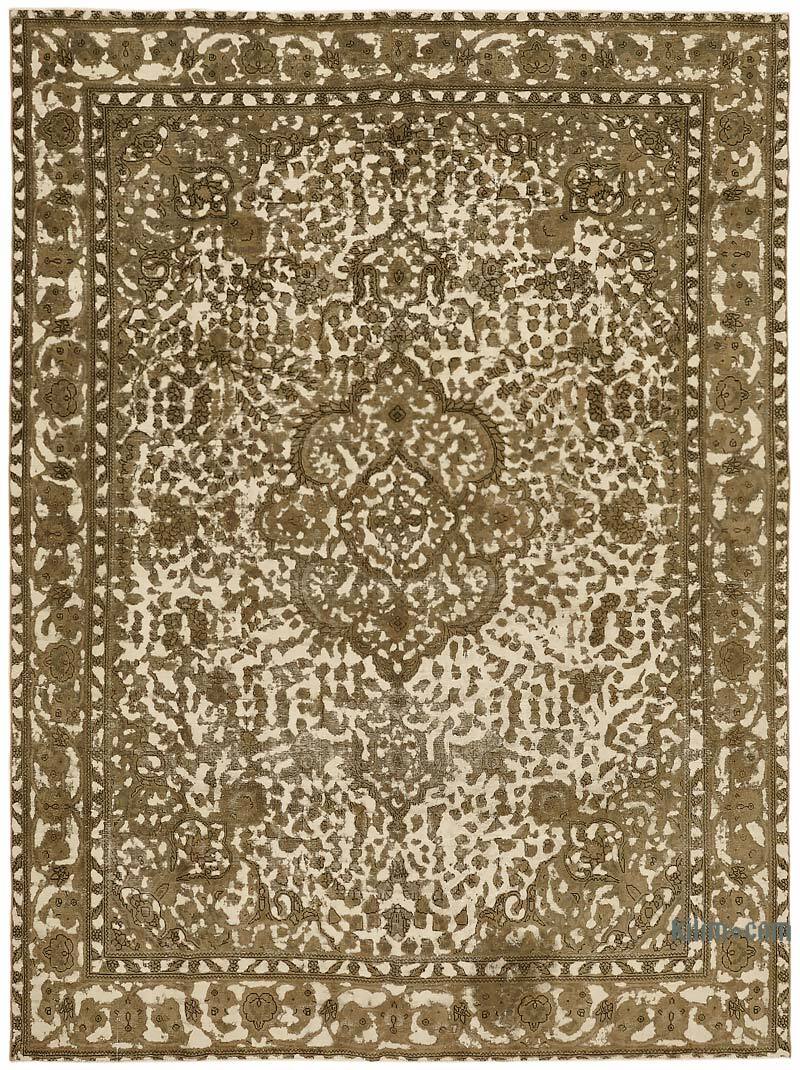 Vintage Hand-Knotted Oriental Rug - 9' 7" x 12' 6" (115" x 150") - K0067304