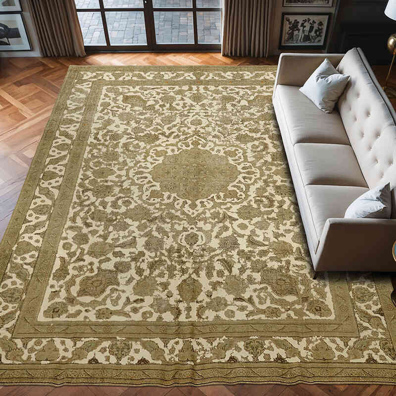 Alfombra Oriental Vintage Anudada a Mano - 300 cm x 395 cm - K0067305
