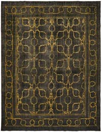 Over-dyed Vintage Hand-Knotted Oriental Rug - 9' 10" x 12' 4" (118" x 148")