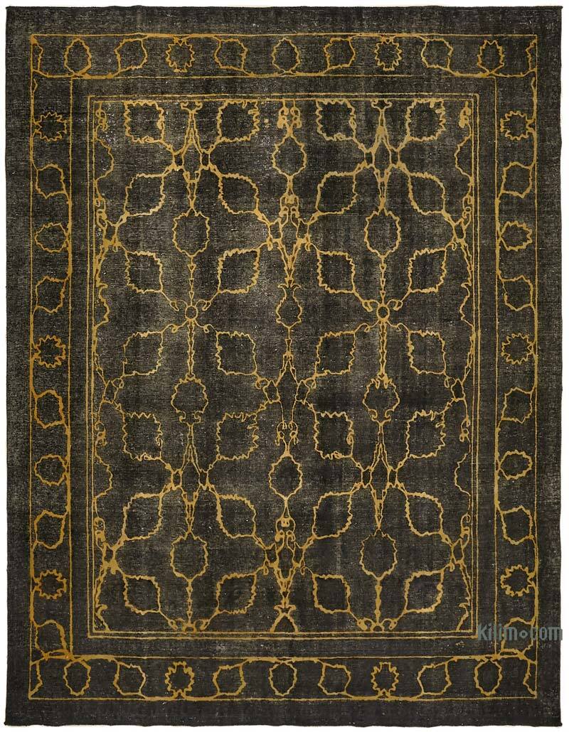 Boyalı El Dokuma Vintage Halı - 300 cm x 377 cm - K0067308