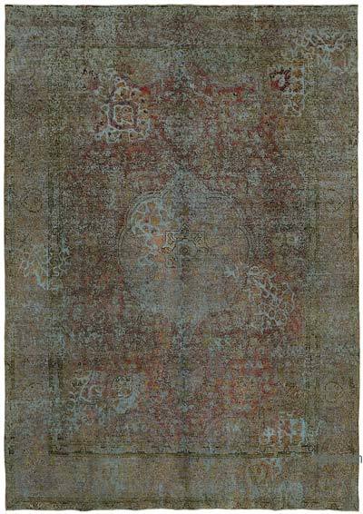 Over-dyed Vintage Hand-Knotted Oriental Rug - 7' 7" x 10' 7" (91 in. x 127 in.)