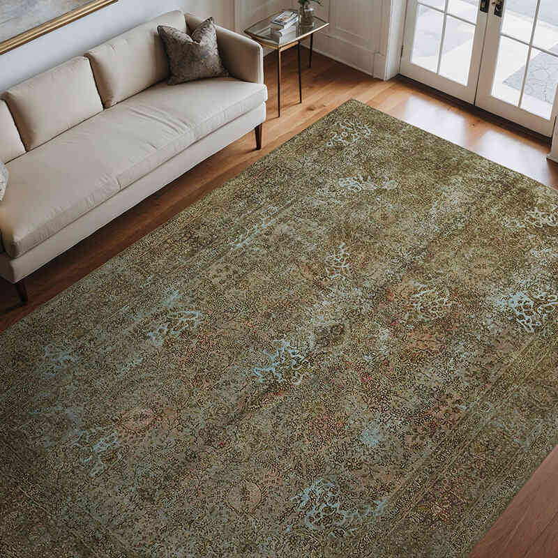 Alfombra Turca Vintage Sobre-teñida - 243 cm x 342 cm - K0067315