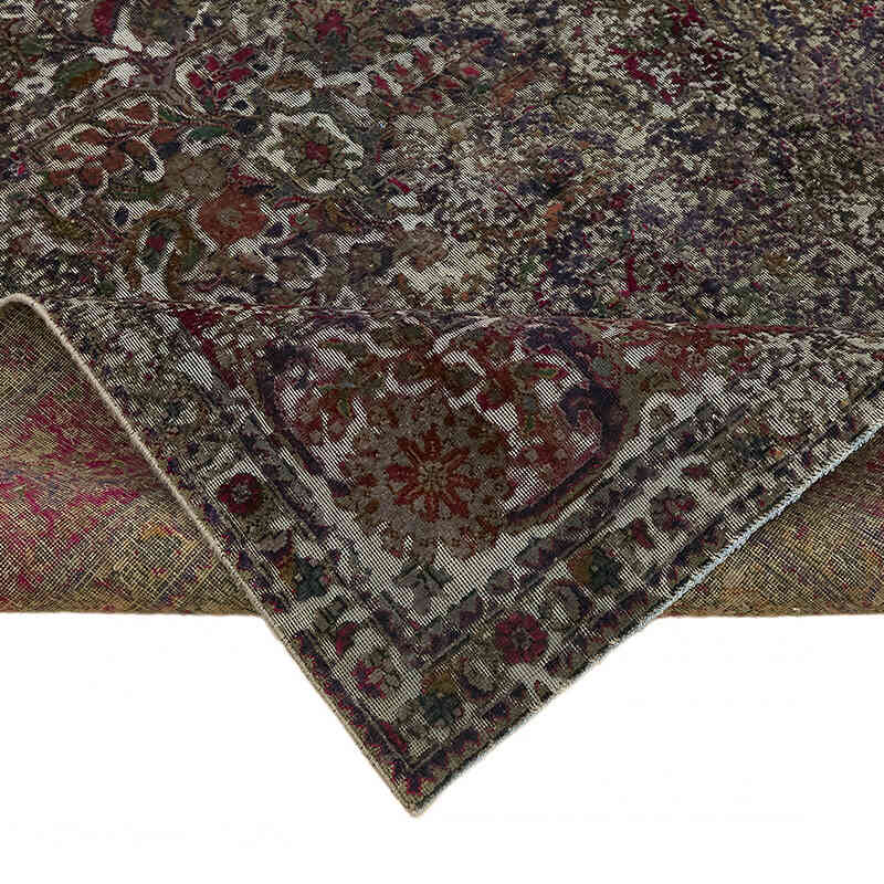 Boyalı El Dokuma Vintage Halı - 251 cm x 345 cm - K0067325