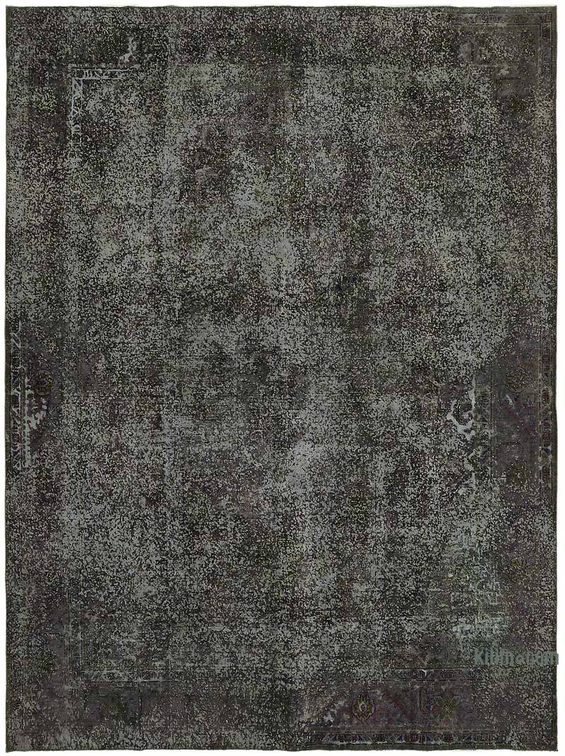 Over-dyed Vintage Hand-Knotted Oriental Rug - 9' 8" x 12' 8" (116" x 152") - K0067330