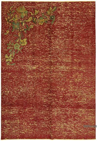 Over-dyed Vintage Hand-Knotted Oriental Rug - 7' 8" x 10' 10" (92 in. x 130 in.)