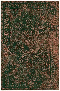 Over-dyed Vintage Hand-Knotted Oriental Rug - 6' 6" x 9' 9" (78" x 117")