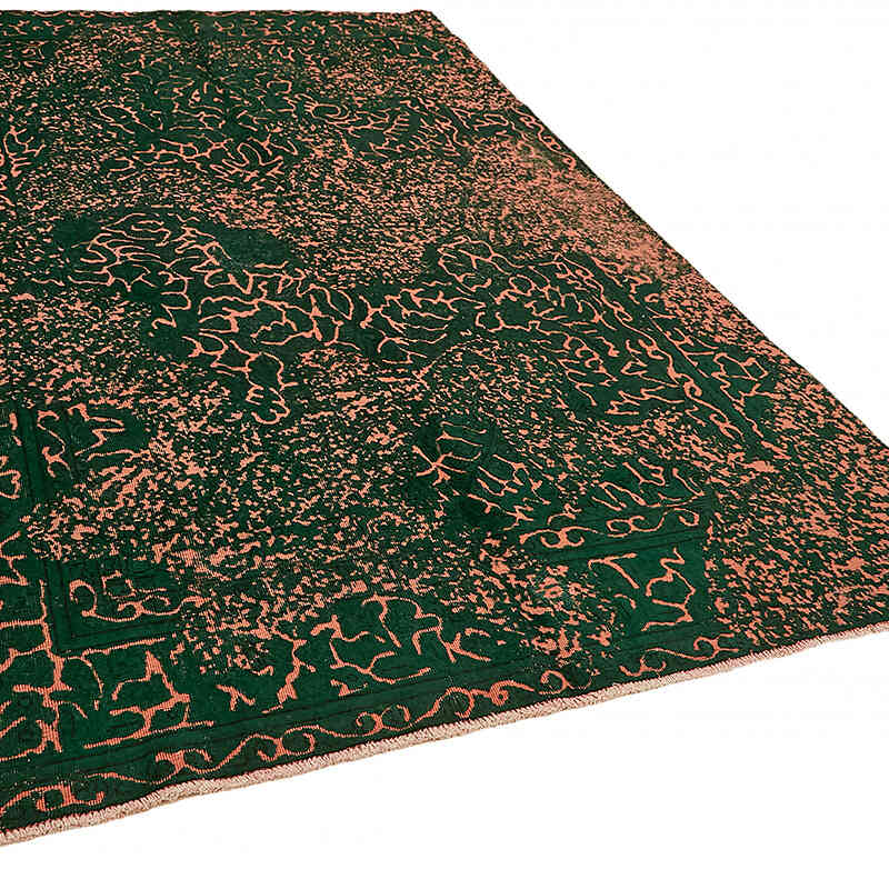 Over-dyed Vintage Hand-Knotted Oriental Rug - 6' 6" x 9' 9" (78" x 117") - K0067336