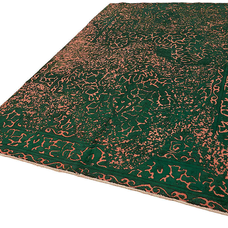 Over-dyed Vintage Hand-Knotted Oriental Rug - 6' 6" x 9' 9" (78" x 117") - K0067336