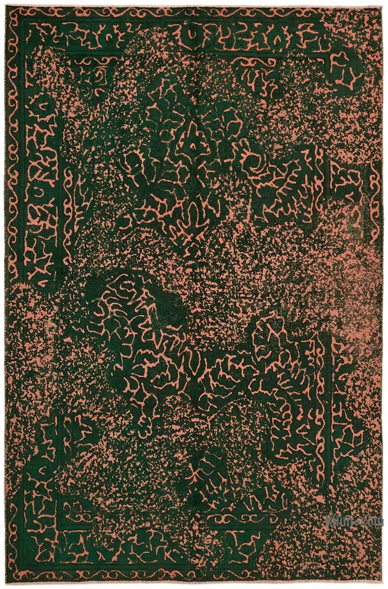 Over-dyed Vintage Hand-Knotted Oriental Rug - 6' 6" x 9' 9" (78" x 117") - K0067336