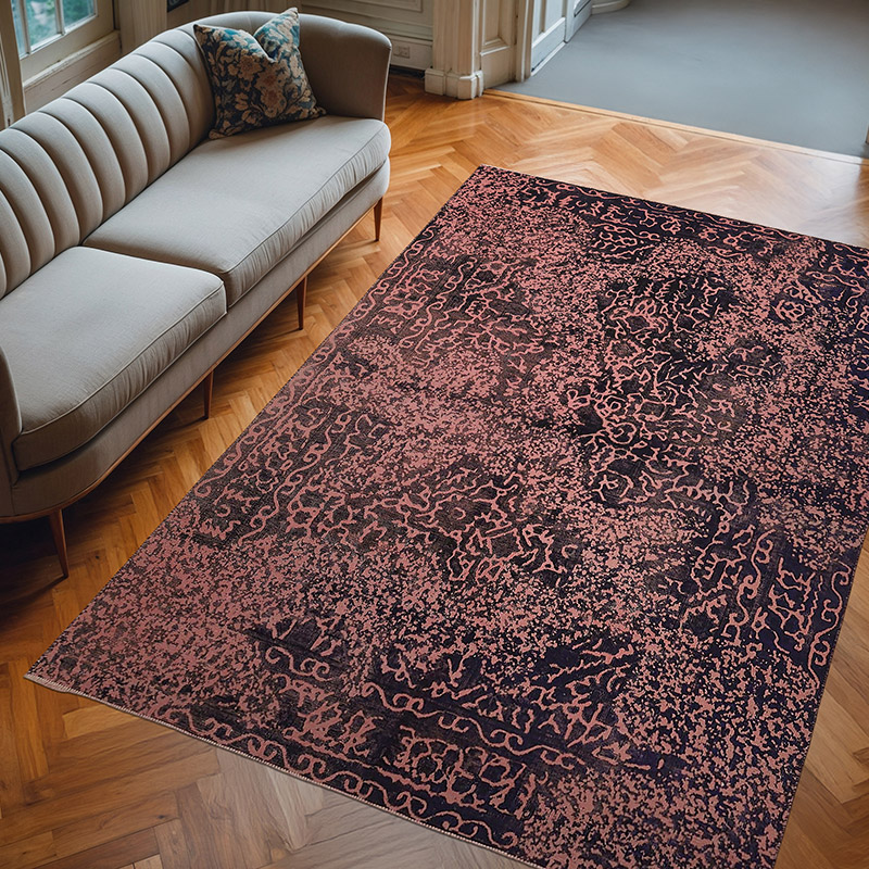 Boyalı El Dokuma Vintage Halı - 199 cm x 283 cm - K0067337