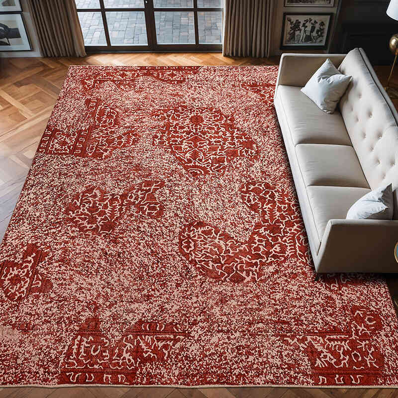 Over-dyed Vintage Hand-Knotted Oriental Rug - 9' 4" x 12' 4" (112" x 148") - K0067339