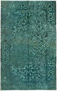 Boyalı El Dokuma Vintage Halı - 235 cm x 367 cm