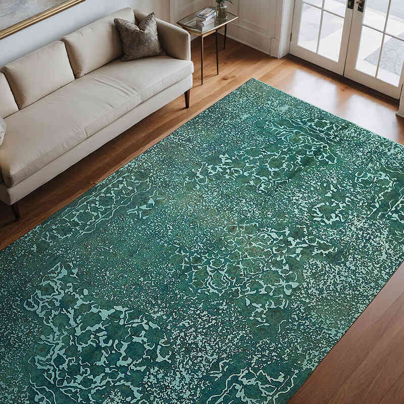 Alfombra Turca Vintage Sobre-teñida - 235 cm x 367 cm - K0067341