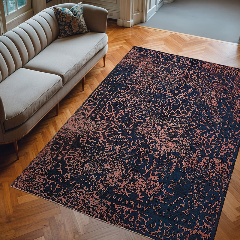 Alfombra Turca Vintage Sobre-teñida - 190 cm x 275 cm - K0067346