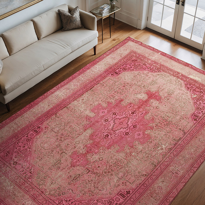 Boyalı El Dokuma Vintage Halı - 240 cm x 330 cm - K0067347