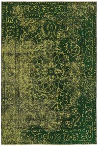 Boyalı El Dokuma Vintage Halı - 190 cm x 278 cm