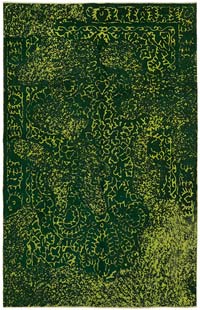 Boyalı El Dokuma Vintage Halı - 193 cm x 295 cm