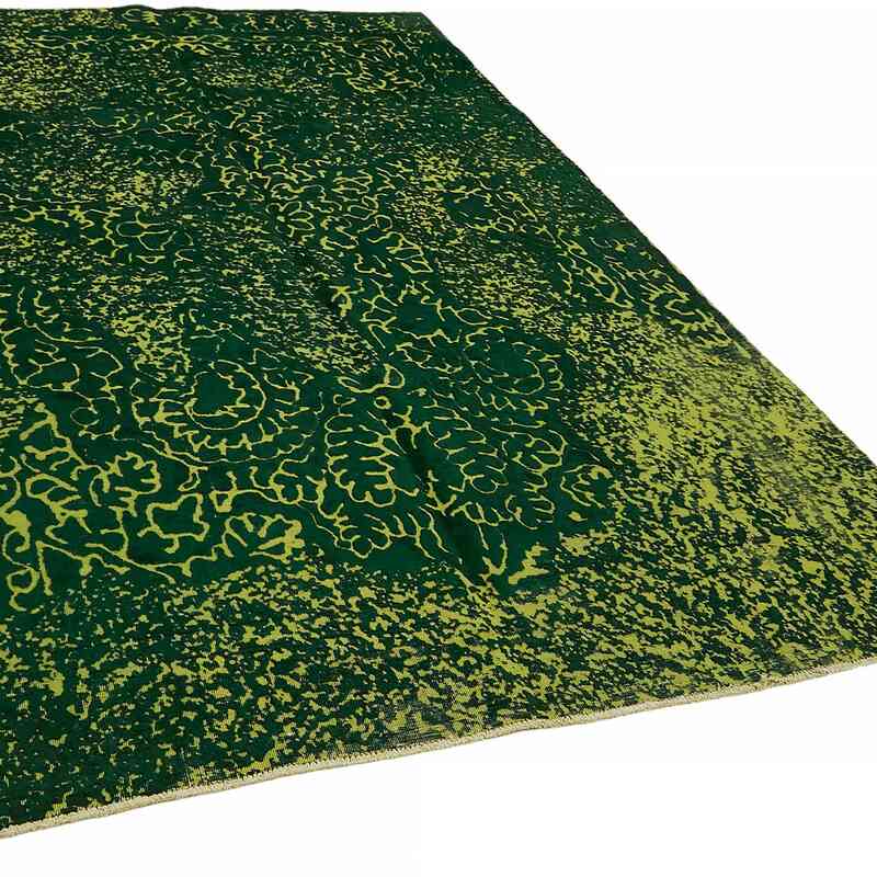 Over-dyed Vintage Hand-Knotted Oriental Rug - 6' 4" x 9' 8" (76" x 116") - K0067350