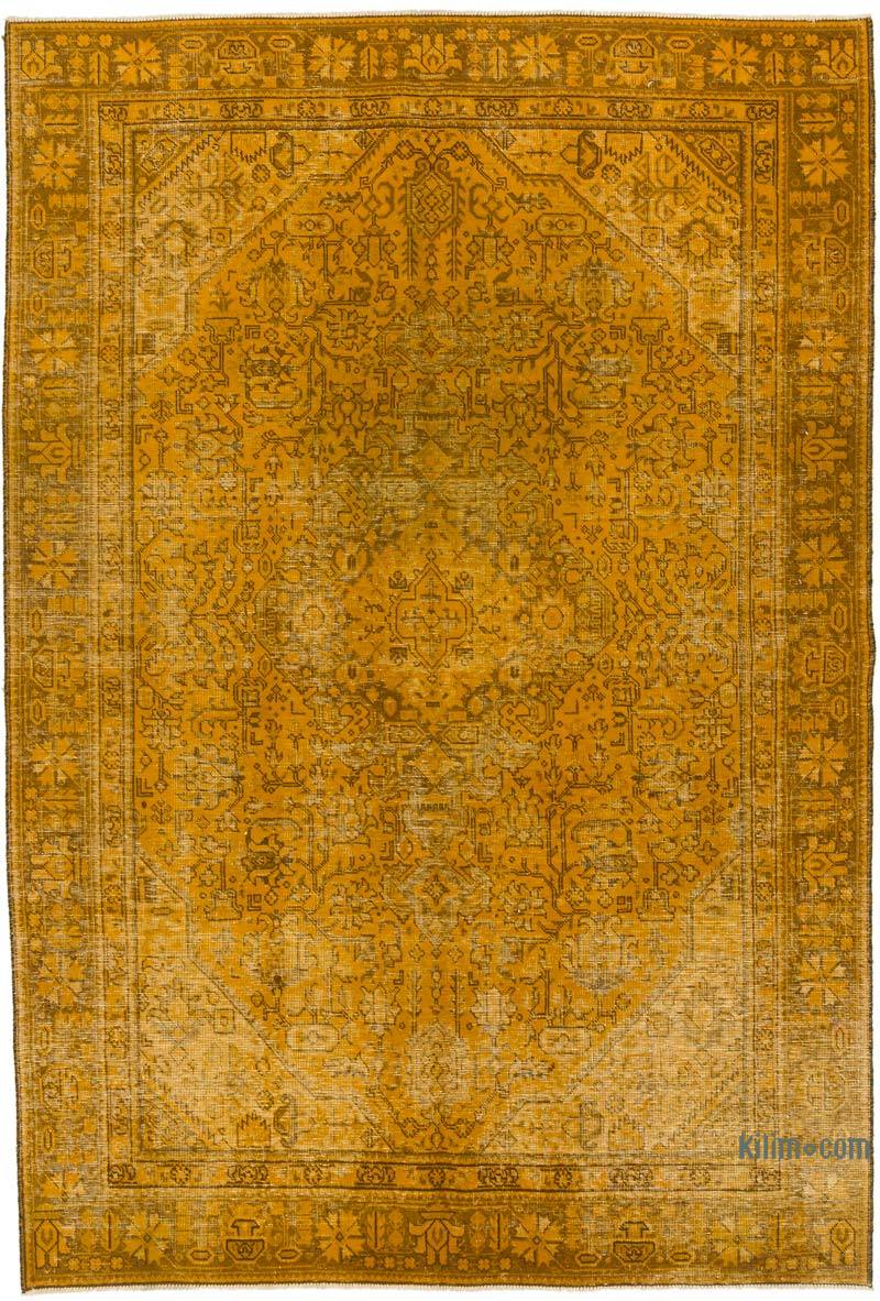 Boyalı El Dokuma Vintage Halı - 185 cm x 270 cm - K0067351
