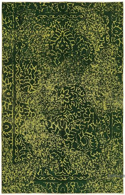 Boyalı El Dokuma Vintage Halı - 175 cm x 270 cm