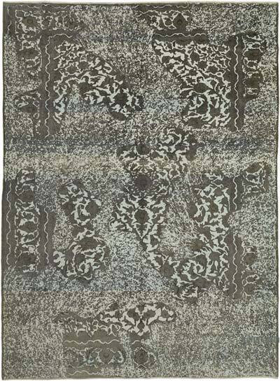 Boyalı El Dokuma Vintage Halı - 270 cm x 370 cm