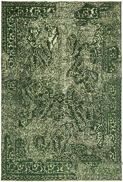 Boyalı El Dokuma Vintage Halı - 279 cm x 403 cm
