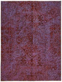 Over-dyed Vintage Hand-Knotted Oriental Rug - 6' 8" x 8' 9" (80" x 105")