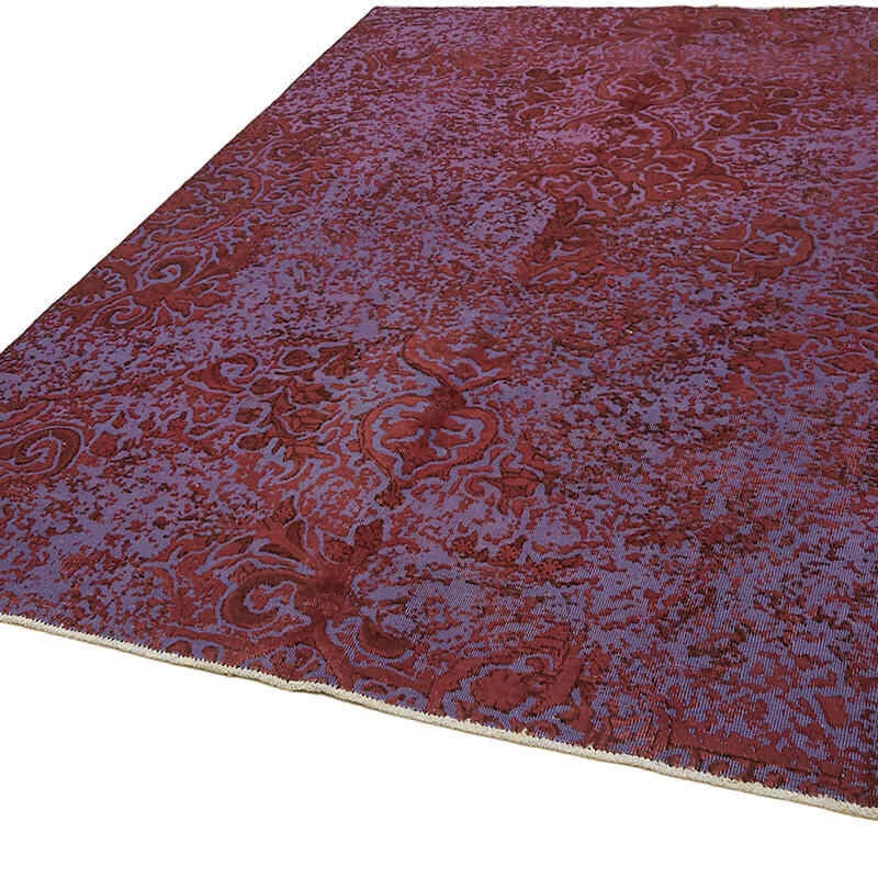 Boyalı El Dokuma Vintage Halı - 203 cm x 266 cm - K0067355