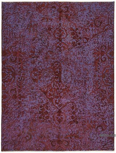 Over-dyed Vintage Hand-Knotted Oriental Rug - 6' 8" x 8' 9" (80 in. x 105 in.)