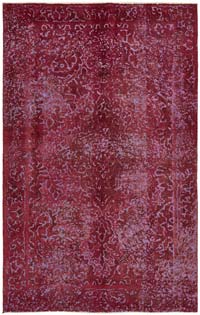Over-dyed Vintage Hand-Knotted Oriental Rug - 6' 1" x 9' 5" (73" x 113")