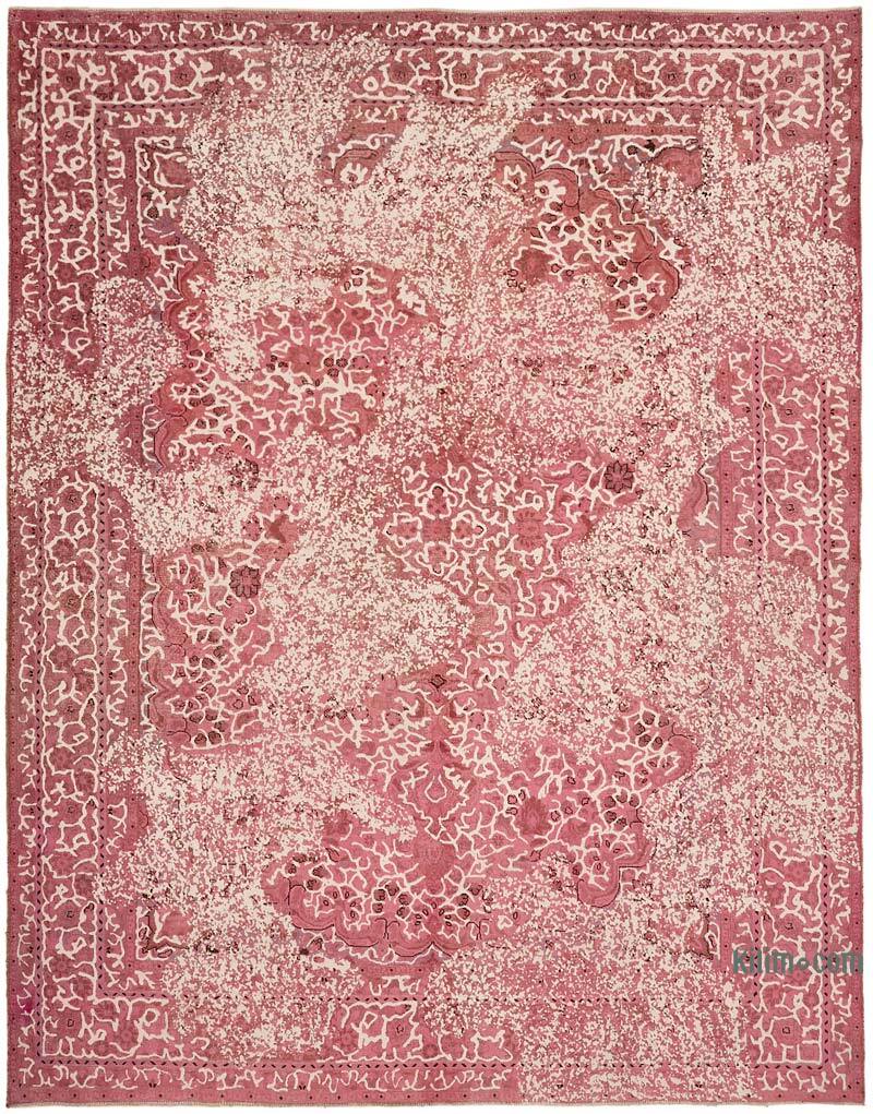 Over-dyed Vintage Hand-Knotted Oriental Rug - 9' 5" x 11' 10" (113" x 142") - K0067359